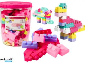 Educational Building Blocks in a Bucket - Large Set 160 pcs