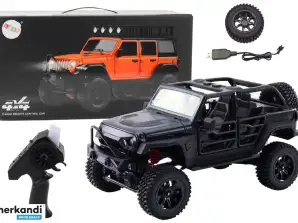 RC 2.4G Coche de Campo Control Remoto 4x4 Negro