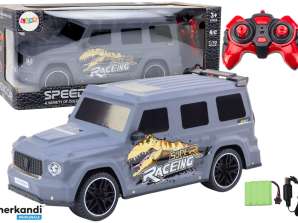 RC Bil Med Dinosaur i Skala 1:10 Grå