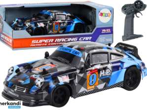 RC Remote Control Car 1:18 Rubber Wheels Drift Blue