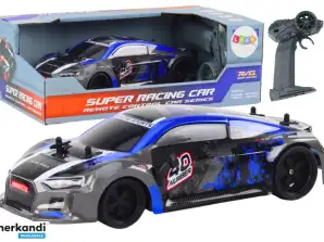 Fernlenkauto RC 1:18 Gummi Drift Räder Blau