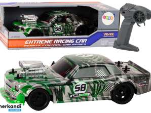 RC Remote Control Car 1:16 Rubber Drift Wheels Green