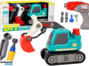 Scavatore Cingolato Cartoon DIY Turchese