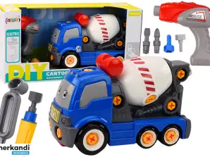 Cartoon Betonkipper Zum Schrauben DIY Blau