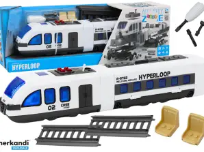 Passagierzug DIY Gleise zum Zusammenbauen Geräusche Lichter