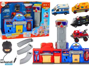Base Fire Brigade Police Command Center Vehicles 6 pcs
