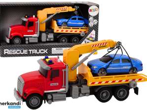 Tow Truck with Crane on Trailer