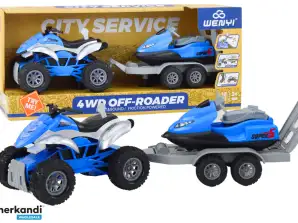 Quad with Trailer for Transporting Boats and Jet Ski