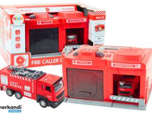 Garage Basis Brandweerkazerne Voertuig 1:32 Walkie-Talkie Lichten Geluiden