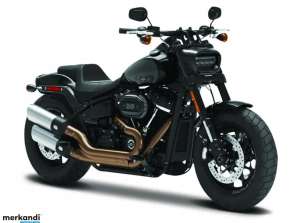 Modèle en métal hd 2022 fat bob 114 1/18 noir
