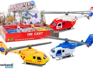 Police Rescue Helicopter Metal Openable Doors