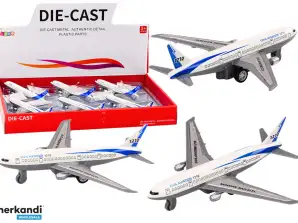 White Metal Friction-Powered Passenger Airplane