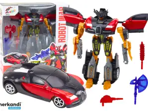 Robot Auto 2in1 Zubehör Waffen-Set 3 Stück Rot