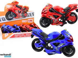 Sport-Motorrad Reibungsantrieb Licht und Sound 2 Farben