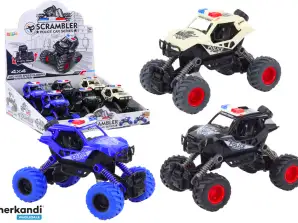 Police Car Friction Drive 3 Color Off-Road