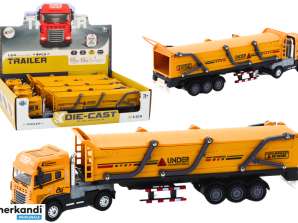 Camion con Rimorchio TIR Veicolo da Trasporto 1:24 Suoni Luci Giallo