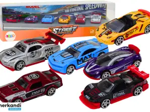 Conjunto de Carros 1:64 Veículos Esportivos Metálicos Mix 6 pcs.