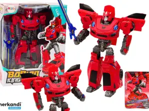 Auto Robot 2in1 Transformation Sportlich Rot