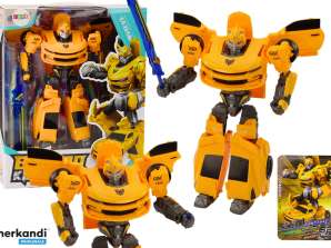 Auto Roboter 2in1 Transformation Sportlich Gelb