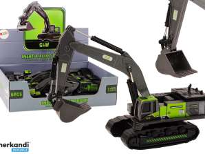 Crawler Excavator Metal Bucket 1:55 Black Green