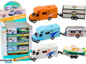 Off-Road Car with Trailer or Camper