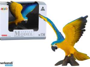 Figur Figur Papagei Ara Ararauna 7 cm Blau-Gelb