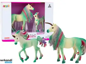 Collectible Unicorn Figurines with Small Green 2 El