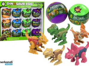 Dinozauru Olas Sastādīšanai 12 Gabali Krāsains Komplekts