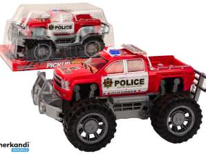 Poliisiauton lava-auto punainen maastopoliisiauto