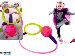 Cordino Skipper Hula Hop Su Una Gamba Rosa Diodi LED
