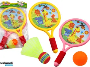 Badmintonracketer Barn Dyr Gul Rosa