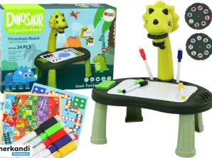 Proiettore da Disegno Dinosauro Tavolo Giochi 2in1 Ludo Serpenti Verde