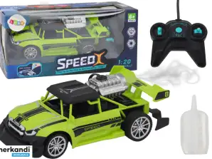 Carro RC 1:20 com Efeito de Fumaça e Luzes Verdes