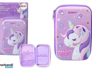 Großer Stiftehalter mit Einhorn 3D Lila 23x15x5 cm