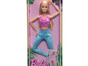 Barbie-Puppe zum Bewegen von blonden Haaren