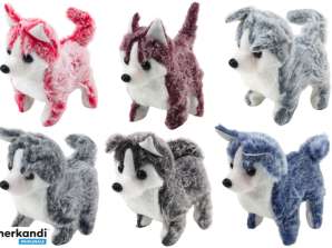 Husky Dog Walking With Sound Wedelnder Schwanz 6 Farben