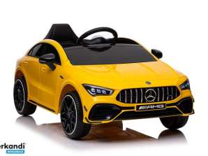 Автомобіль на акумуляторі Mercedes CLA 45s AMG Жовтий 4x4