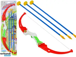 Bogenschieß-Set mit Pfeilen und Saugnäpfen, 3 Stück