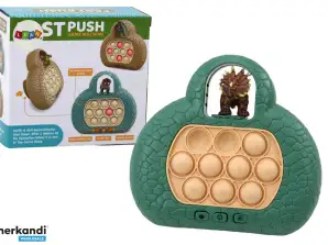 Skill Game Pop It Dinosaur Console 4 Game Modes Green