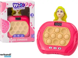 Gioco Pop It Wac A Mole Bambola Luci Suoni Rosa Sensoriale