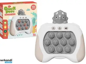Sensorisches Spiel Triceratops Pop It Batteriebetrieben Lichter Geräusche Grau
