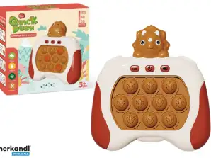 Sensorisches Spiel Triceratops Pop It mit Batterien Lichter Geräusche braun