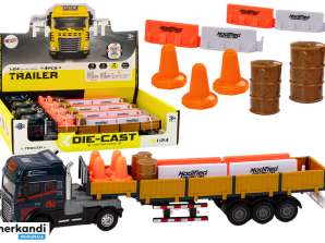 Camion Blu con Rimorchio 1:24 TIR Veicolo Camion Accessori Suoni