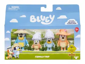Blaues Figuren-Set Familienausflug