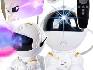Astronautide projektor LED Star USB kaugjuhtimispuldiga