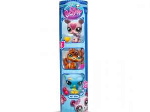 Littlest Pet Shop G7 S3 Set di figure Pet Trios Tubo Confezione da 3