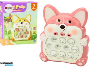 Jeu de Compétence Console Pop It Renard 7 Modes de Jeu Rose Sensoriel