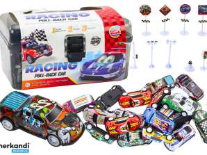 Set von Spielzeugautos in einem Koffer 25Stück