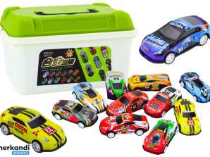 Set von Spielzeugautos im Koffer 50 Stück