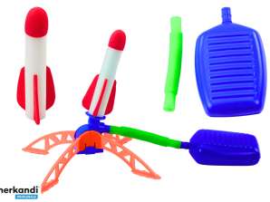 Foam Rocket Launcher Pump Set Blue Garden